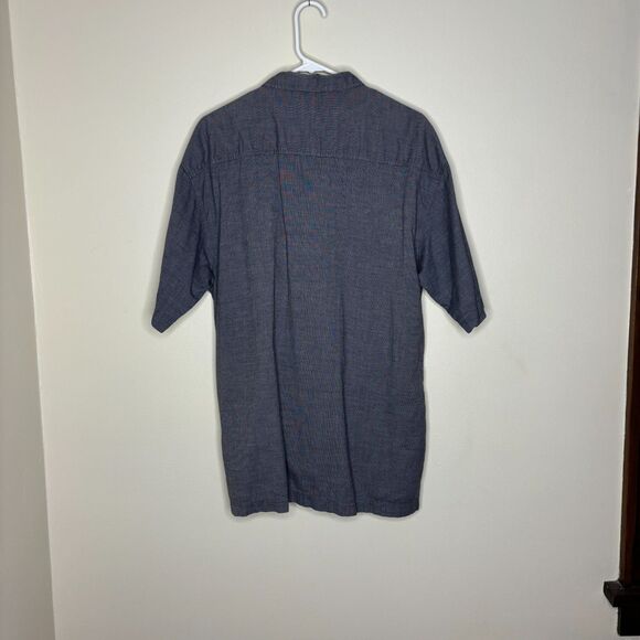 Quiksilver Men's Tahiti Palms Button Up Woven Shirt Grey Size XL - Picture 5 of 6